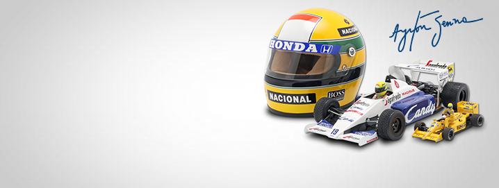 F1-legenden Ayrton Senna Talrige Formel 1-biler fra den 
legendariske Ayrton Senna findes